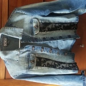 Cute denim sequin jacket